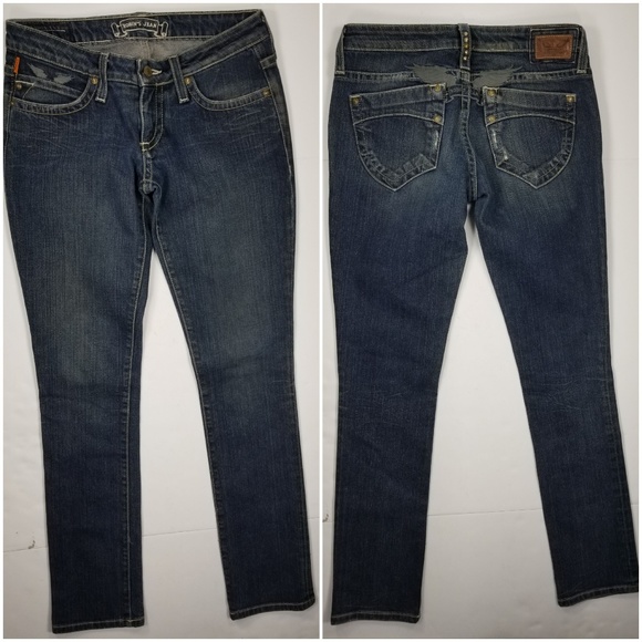 Robin's Jean Denim - Robin's Jean Bardot Slim Straight Leg Jeans Sz 28
